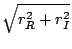 $\displaystyle \sqrt{r_R^2 + r_I^2}$
